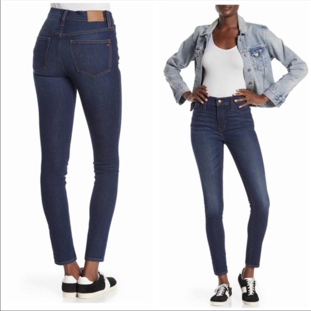 Madewell Jeans NWT 9" Mid-Rise Skinny Size 33 Campton Wash